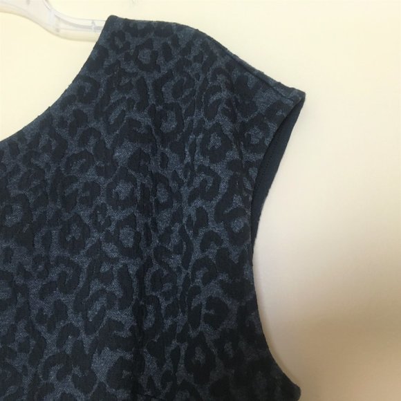 NWT LOFT Leopard Jacquard Animal Print Flare Dress - Picture 6 of 8